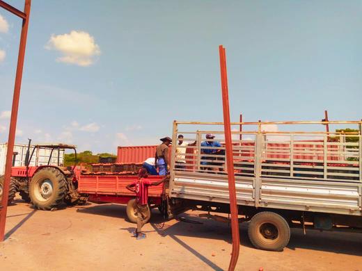 Transporte de produto da Fazenda Florescer para escoamento a parceiros